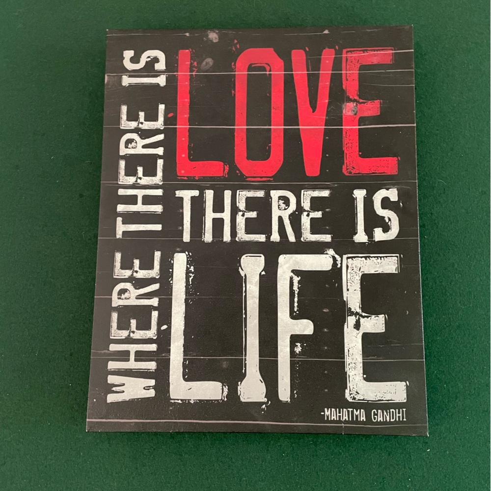 Ghandi Quote Wall Hanging